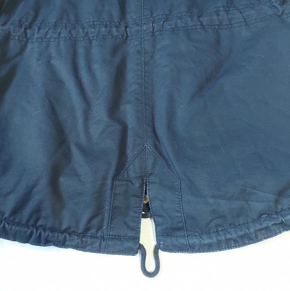 Divided H&M Faux Sherpa Lined Hooded Dark Blue Utility Jacket, 4 - Picture 10 of 13